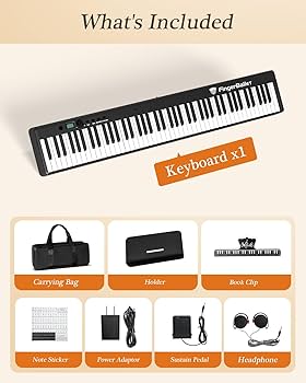 Digital Piano 88 Key Weighted COSSAIN Piano Keyboard 61 Keys