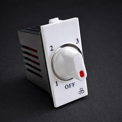 SEER eiling Fan Switch 4 Step Type Fan Regulator use in household offices shops restaurants hospitals and more (White) Mod...
