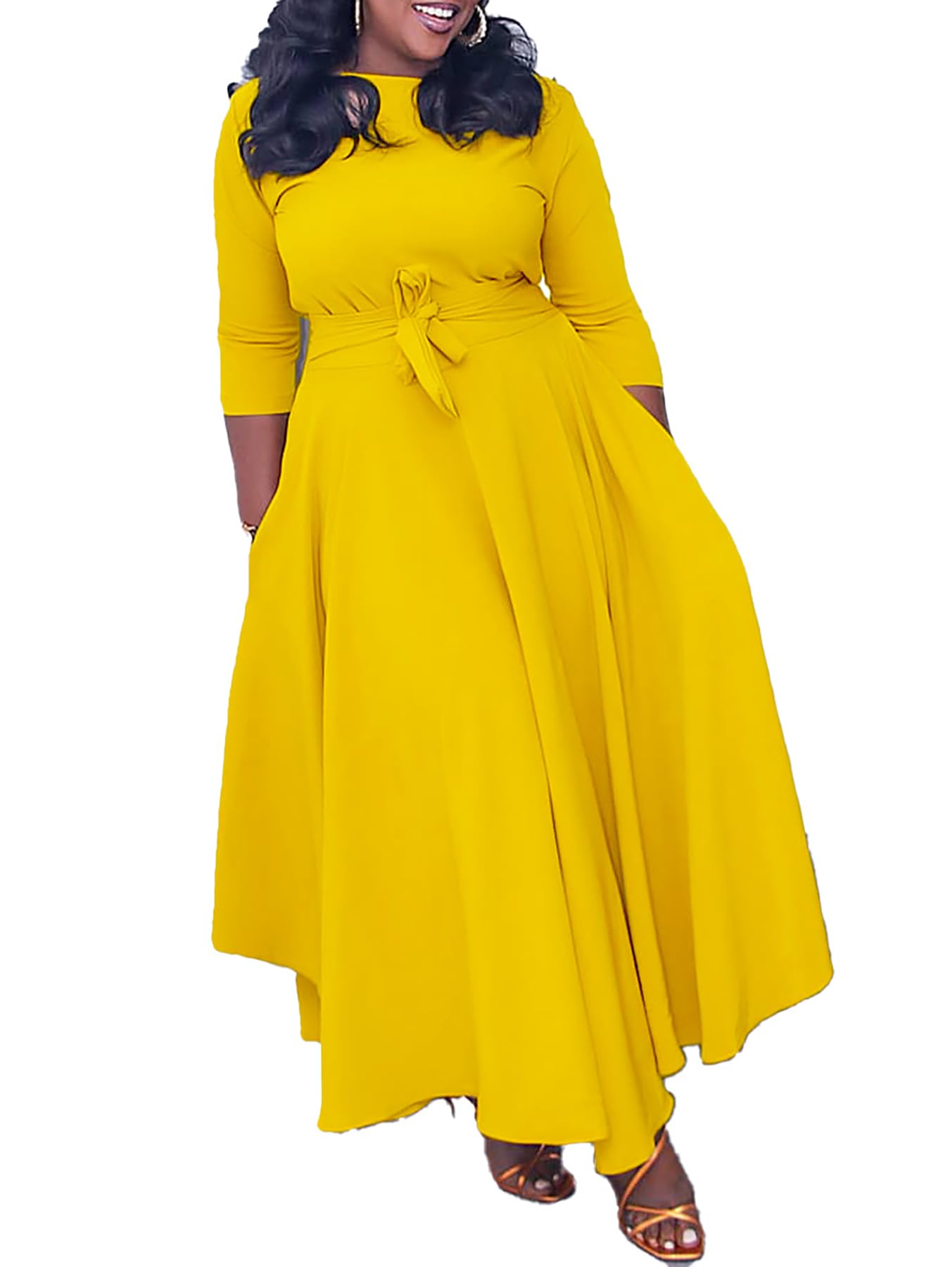 Baczoe Plus Size Maxi Dress