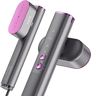 Dampfglätter für Kleidung, Handheld 100-240V Dual Voltage Travel Dampfglätter, 1000W und 120ML Wassertank Tragbarer Dampf & Bügeleisen 2 in 1 für Geschäftsreisen Zuhause, Grau