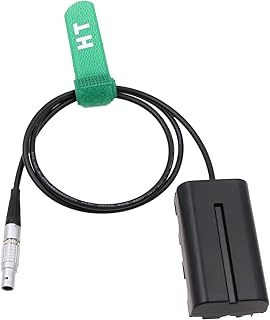 HangTon 0B 2 pin to NP-F970 F570 F550 Dummy Battery for Blackmagic Video Assist 12G Atomos Shogun Inferno Ninja Monitor