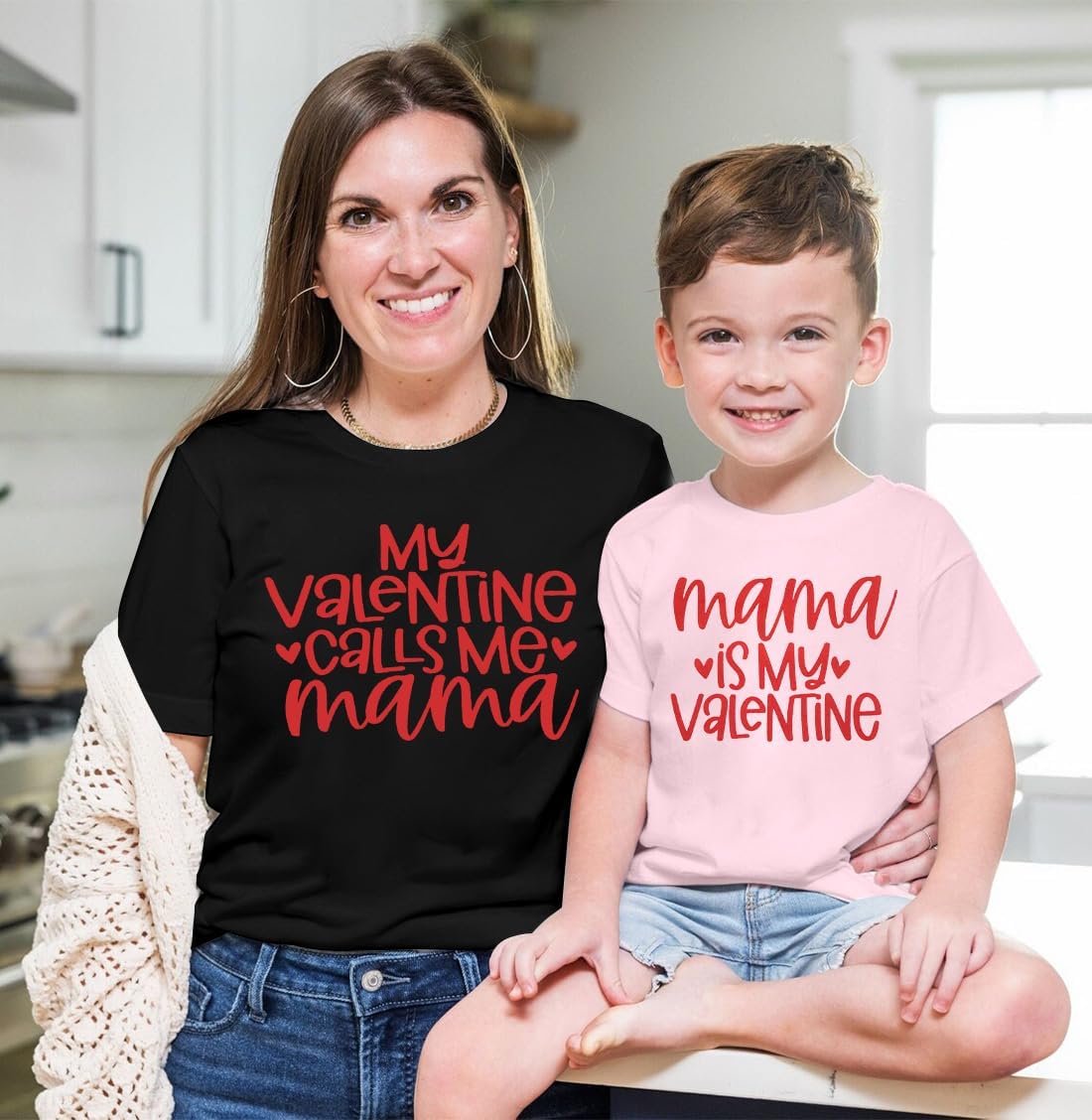 Mommy and Me Valentines Shirt: Womens Valentines Day Shirt Mama Mini Shirts Toddler Baby Girl Tops Family Matching Tees - Image 3