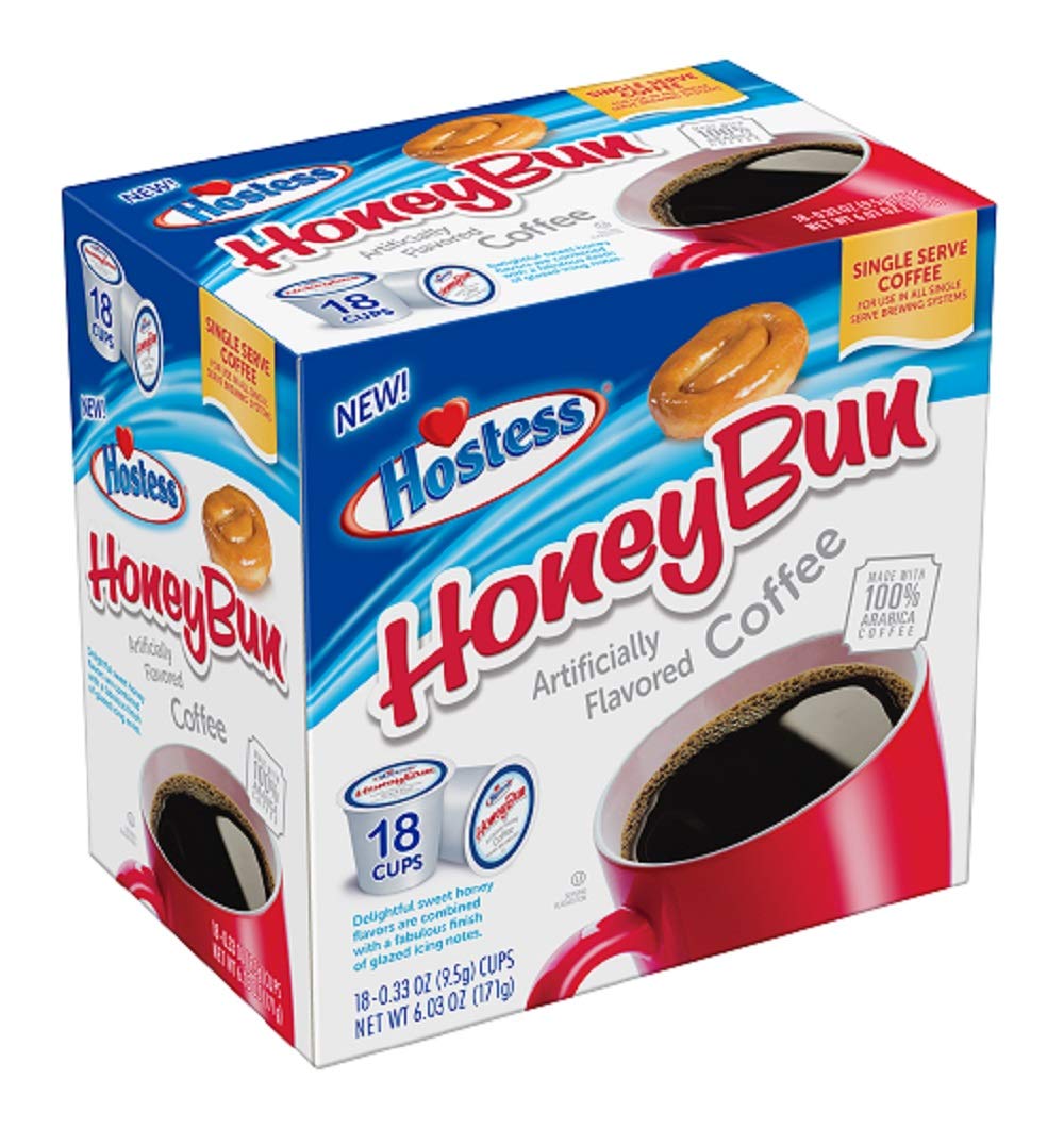 Hostess Brand Honey Bun Flavored Single Serve Coffee Cups - 18 Count