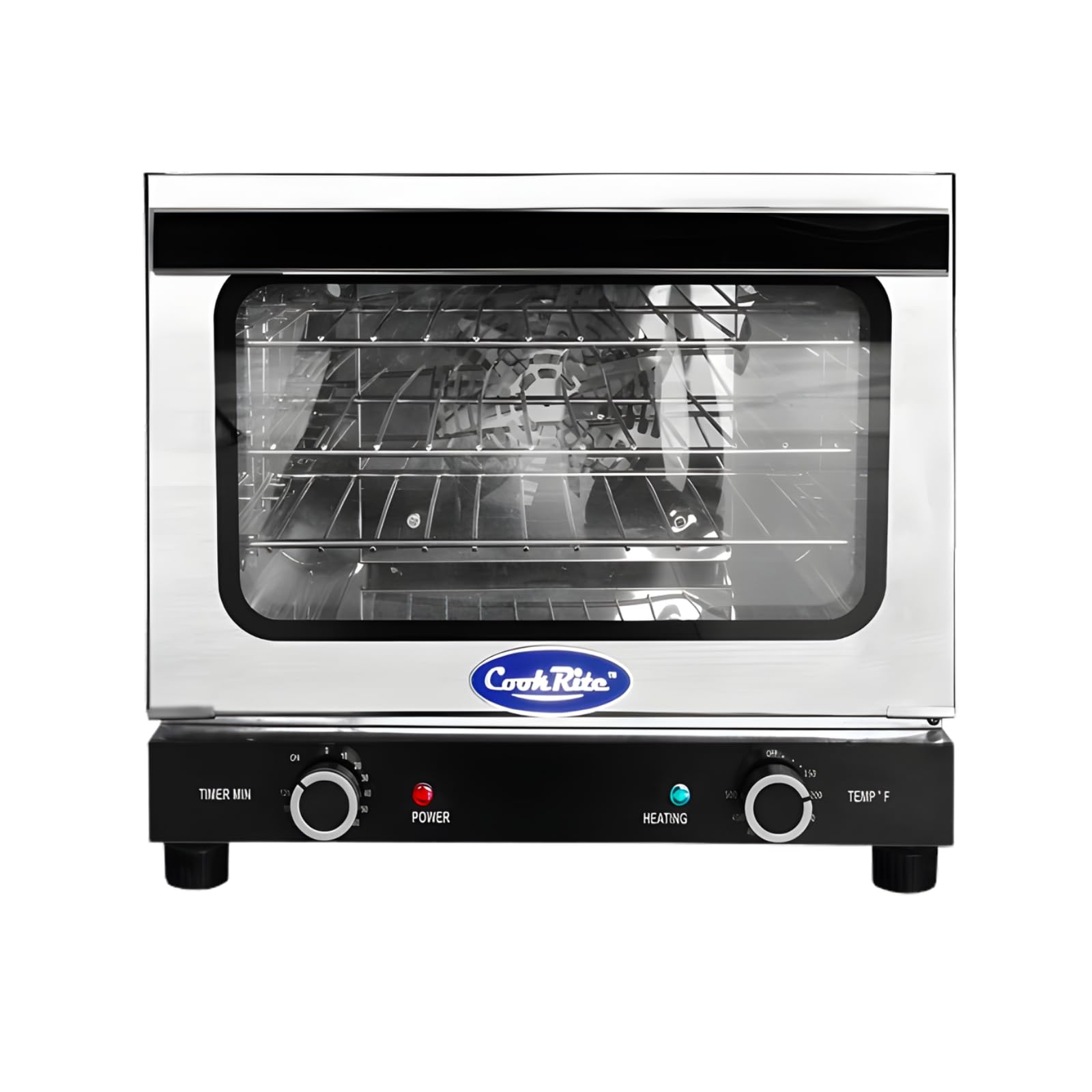 Commercial Electric Convection Oven by Atosa – 23"W x 22-1/2"D x 16-1/2"H, 1.6 cubic_feet, Stainless Steel, Silver, Model CTCO-50