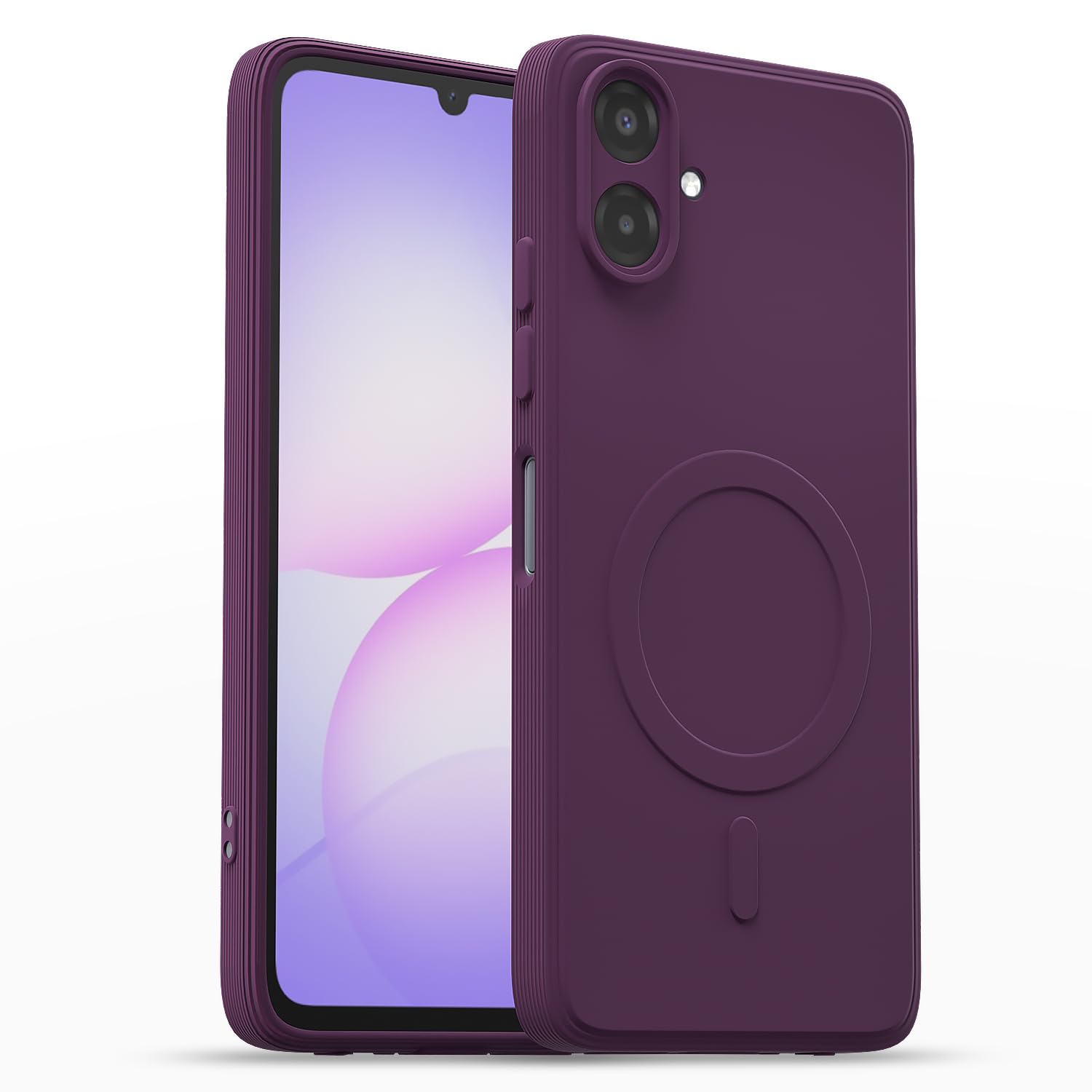 Pikkme Back Cover for Samsung Galaxy M07 / A07 / F07 Soft Matte Silicone Mag-Safe Design (Mag-Safe Not Support) Camera Protection | Slim Fit Bumper Cover (Purple)-image-38