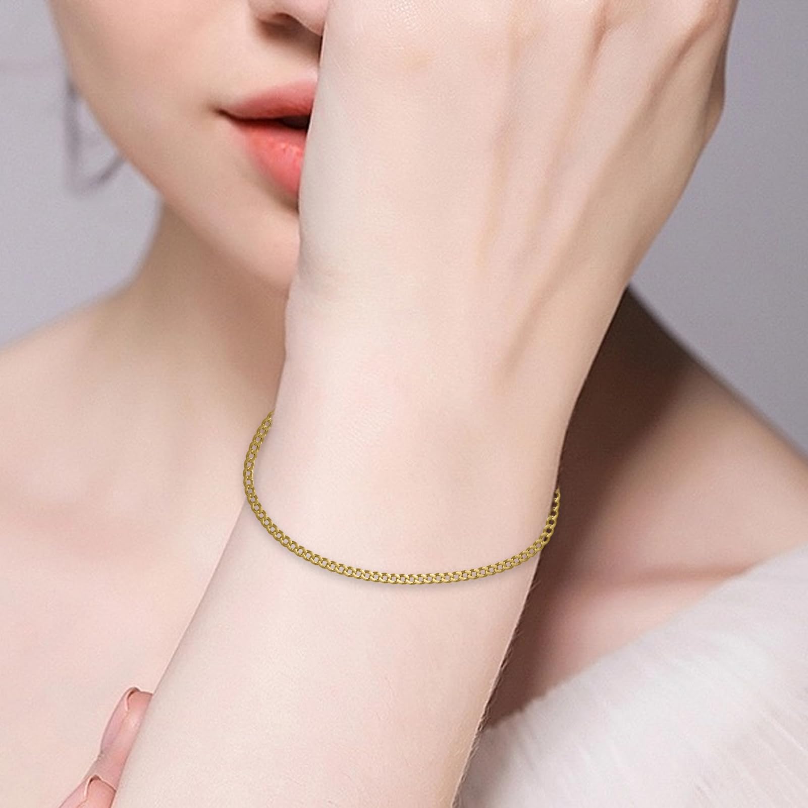 Générique Set di braccialetti per coppie permanenti, kit per braccialetti permanenti - Braccialetti 'amicizia bloccati con chiusura a chiusura | Catena di gioielli a cuore di bloccaggio per amici | CHECKING CHEART RELAZIONI CATENA GIOI per i gioielli per