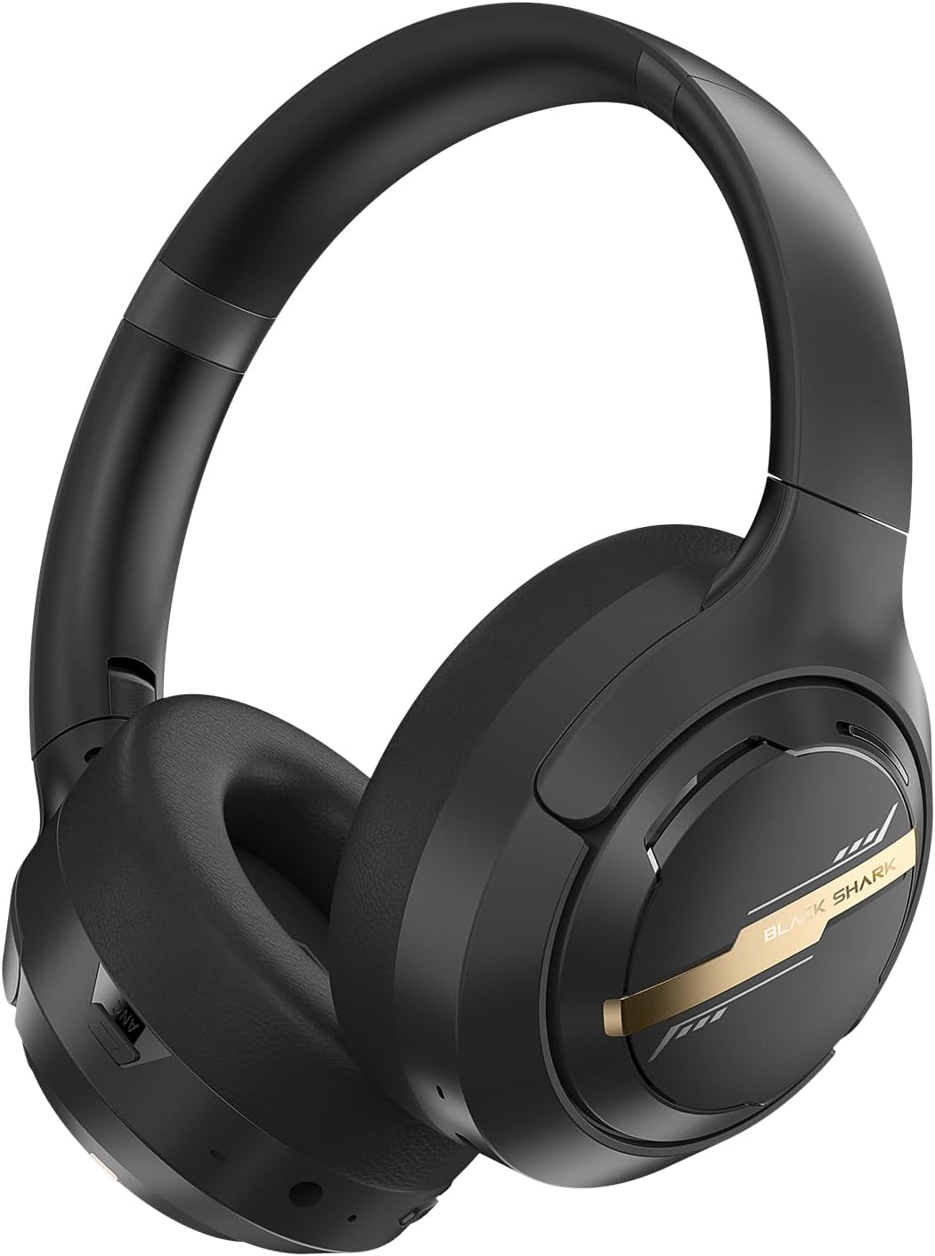 Black Shark JoyBuds Max Active Noise Cancelling Headphones, 50H Playtime Wireless Over Ear Headphones with Microphone, Bluetooth 5.4 Gaming Headsets Comfort Fit Ear Cups, 6EQ Modes via APP (Black) Black Shark JoyBuds Max Active Noise Cancelling Headphones, 50H Playtime Wireless Over Ear Headphones with Microphone, Bluetooth 5.4 Gaming Headsets Comfort Fit Ear Cups, 6EQ Modes via APP (Black)