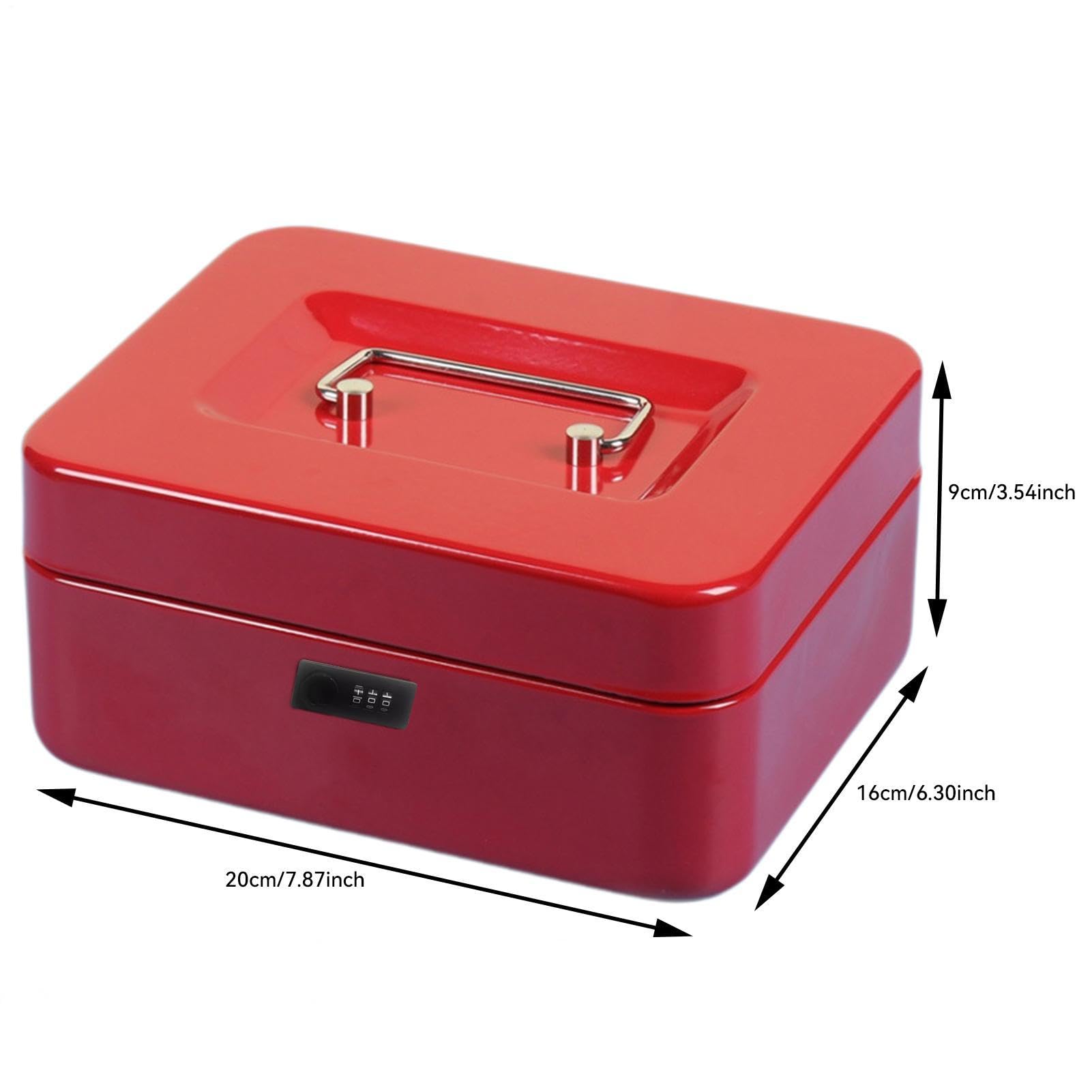 Coffre-fort portable avec code pour billets, cartes, bijoux, clés