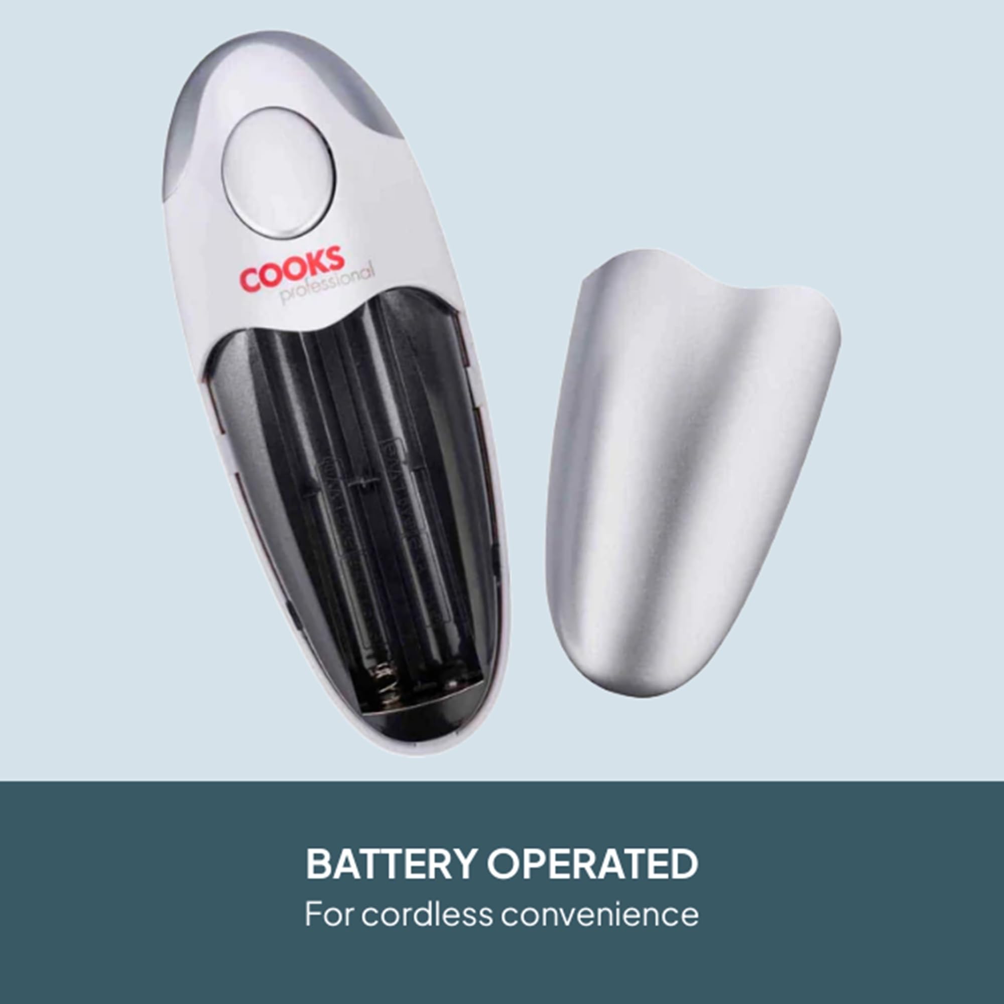 Cooks Professional, apriscatole elettrico automatico premium, con tasto "one touch"