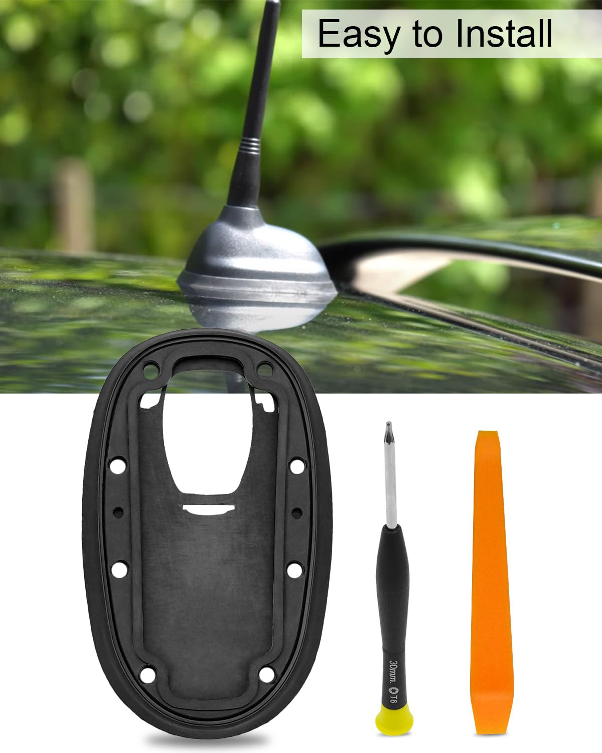 Dachantennenfuß Gummidichtung Reparatursatz passend für 2007–2014 Mini Cooper R55 R56 Schrägheck Wagon 65203456090 3456090 65203456089 65203442123