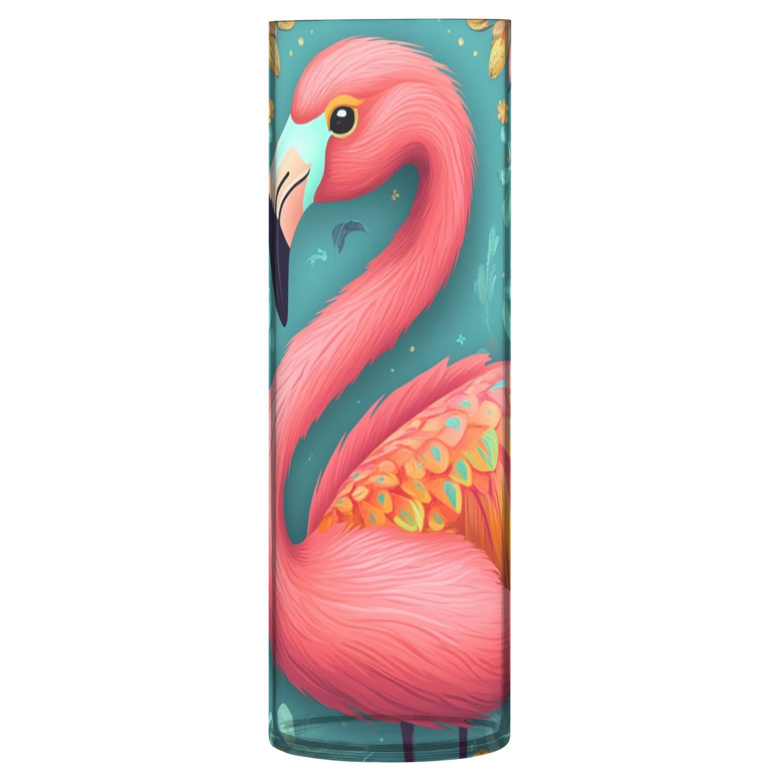 Vases plats flamant rose bohème : illuminez votre table basse