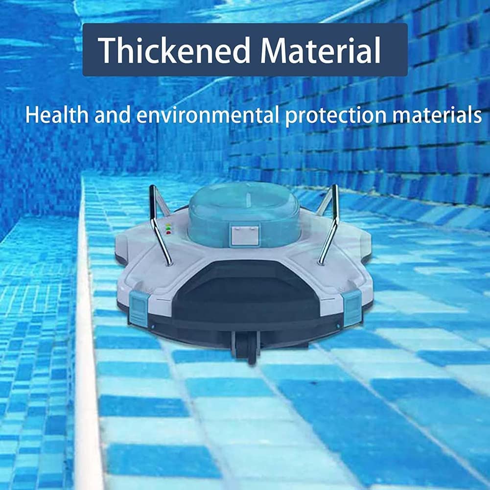 YUNYN Aspirateur de Piscine Automatique, Robot Nettoyeur de Piscine électrique, Robot Nettoyeur de Piscine avec Navigation Intelligente et Filtre à Chargement par Le Haut idéal pour Tous Les Types
