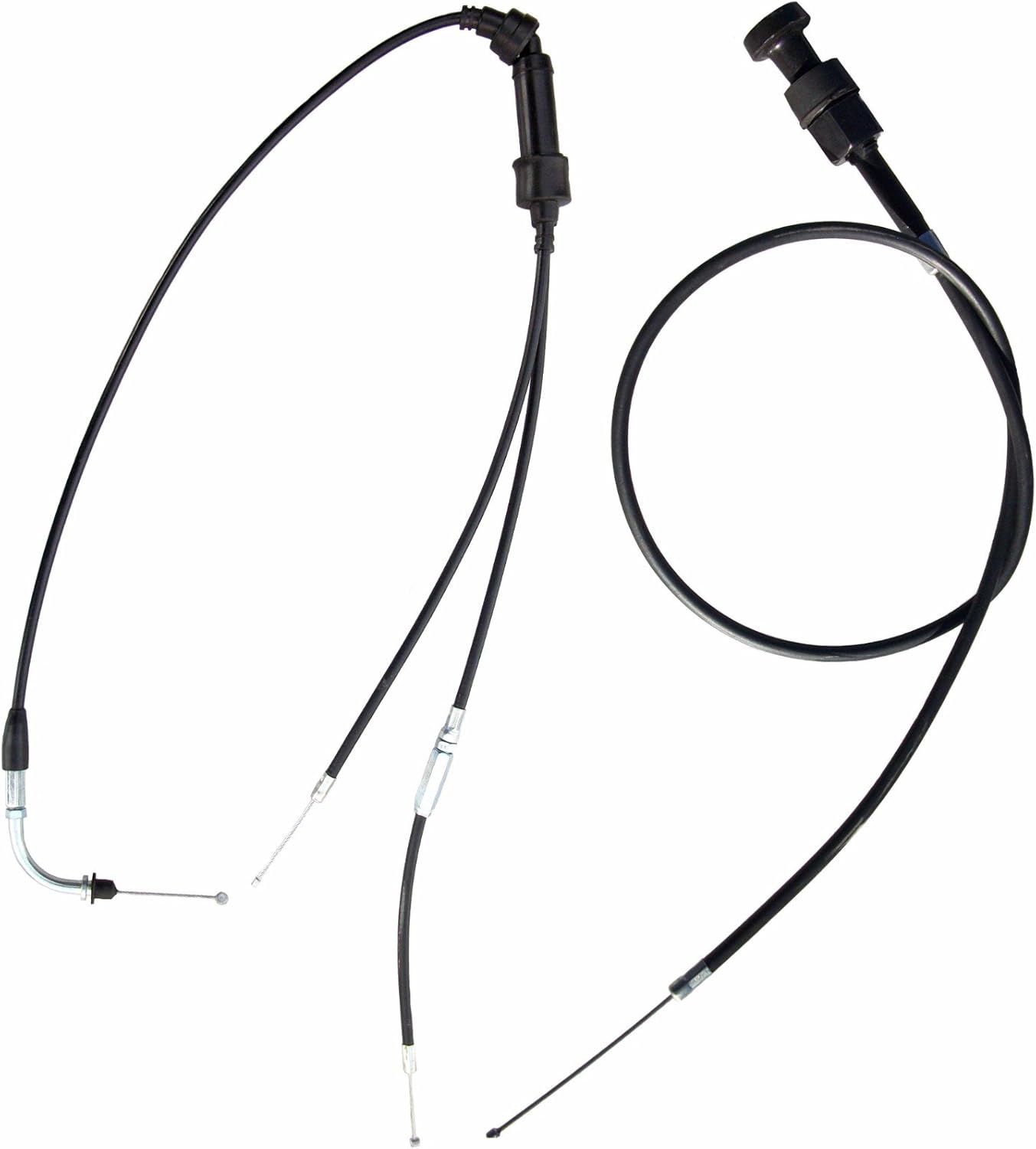 Zoom Zoom Parts Throttle Gas Accelerator Cable and Pull Choke Cable For Yamaha PW 50 PW50 1981 82 83 84 85 86 87 88 89 90 91 92 93 94 95 96 97 98 99 00 01 2002