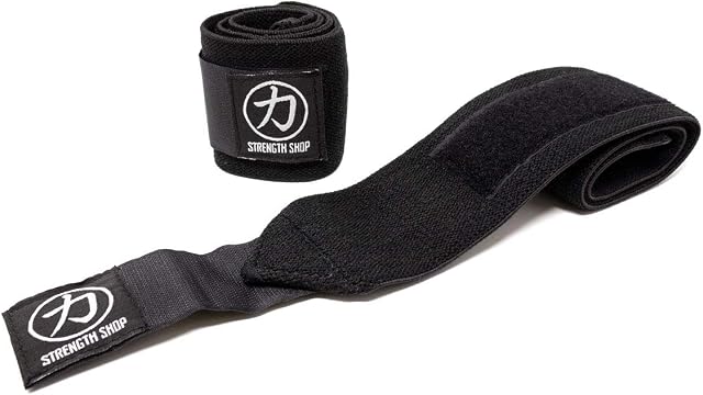 Strength Shop Zeus Wrist Wraps - Black - IPF APPROVED