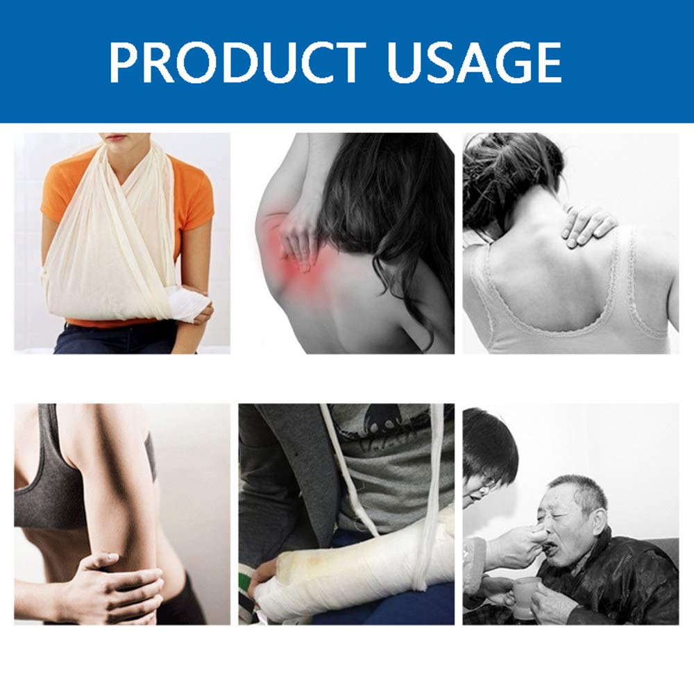Cabestrillo para el Brazo, Correa Ajustable para el Hombro, reposabrazos médico Transpirable para Brazo/Mano/Codo lesionados - Negro,L