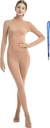 Full Bodysuit Include Zipper Helper Womens Costume Without Hood Spandex Zentai Unitard Body Suit