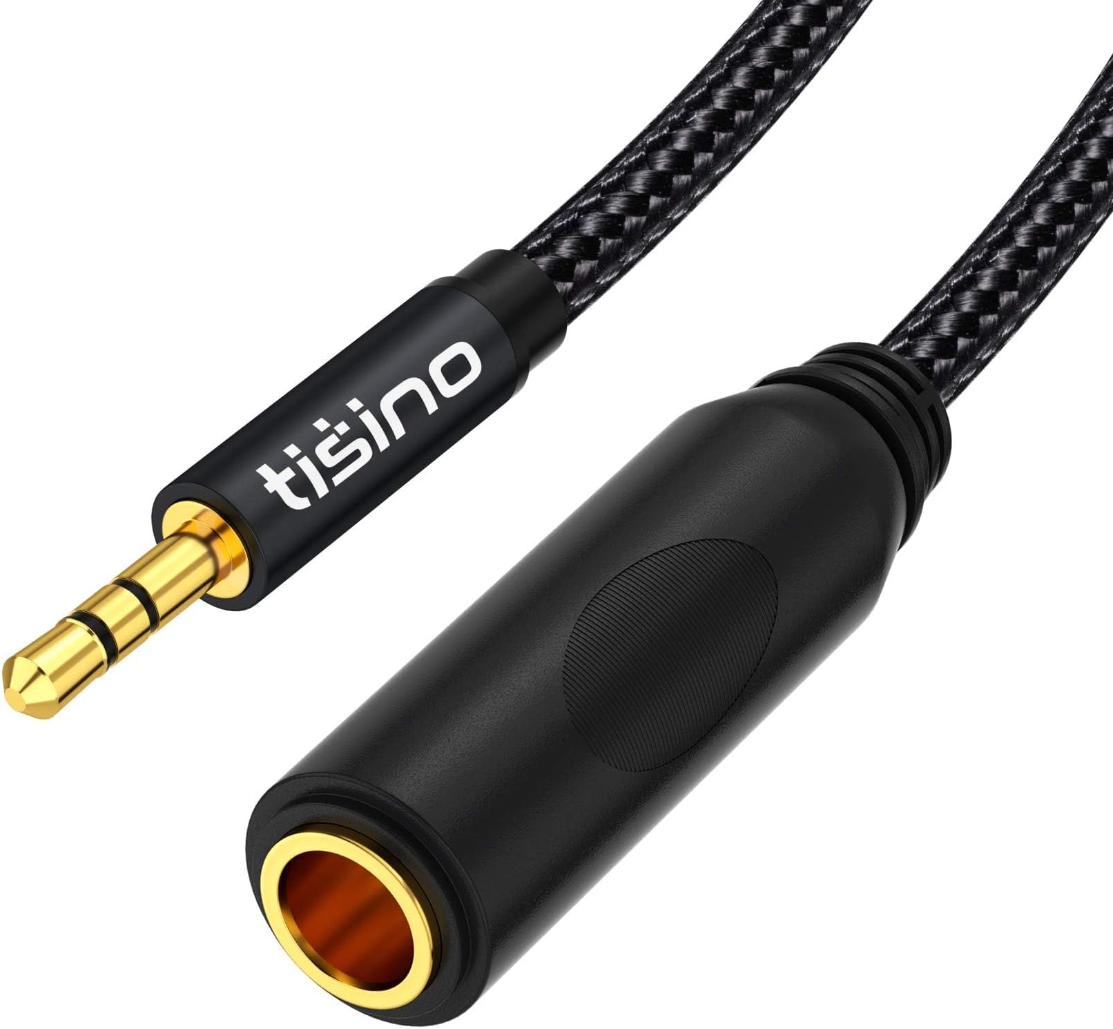 – Tisino Jack to 3.5mm Adapter, 6.35mm Female to Mini jack Male Stereo Audio Adapter for Headphone, Amplifiers, Guitar, Amp etc. - 1ft/30cm