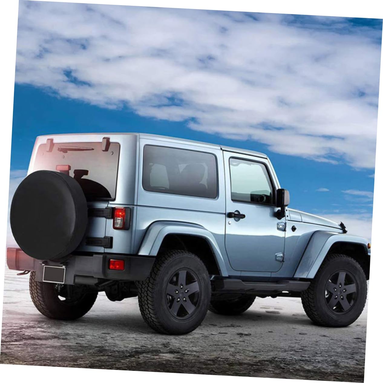 Cabilock 5 Pezzi Copertura per pneumatici per la protezione da pioggia e solare pneumatici del rimorchio Copertina copriruote per camper copriruota per pneumatici da rimorchio pvc Nero