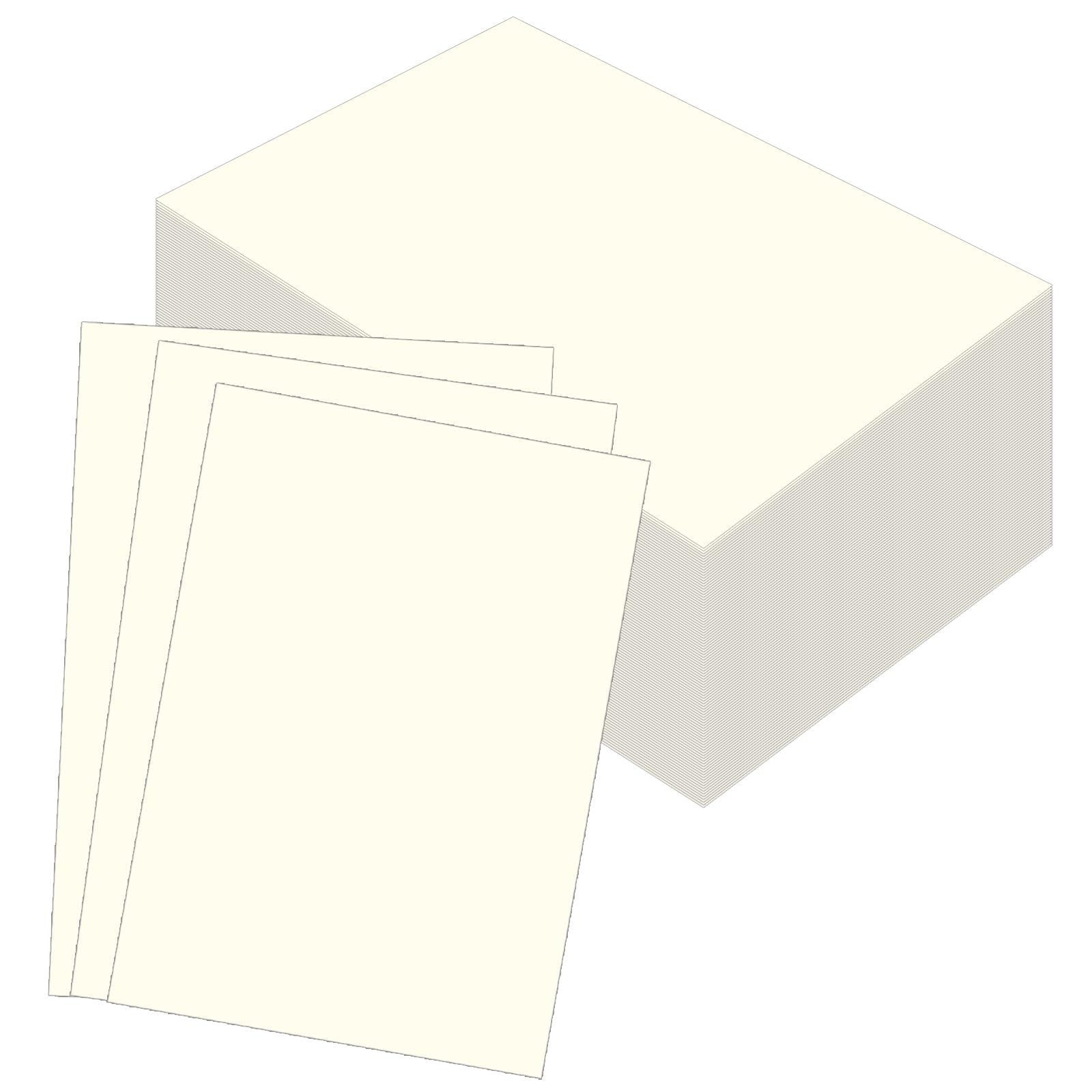 CHIHEUNG 200 Sheets A4 Cream Card, 250 GSM Ivory White Craft Card Paper, A4 Cards for Printing, Crafts, Arts, 21 x 29.7 cm