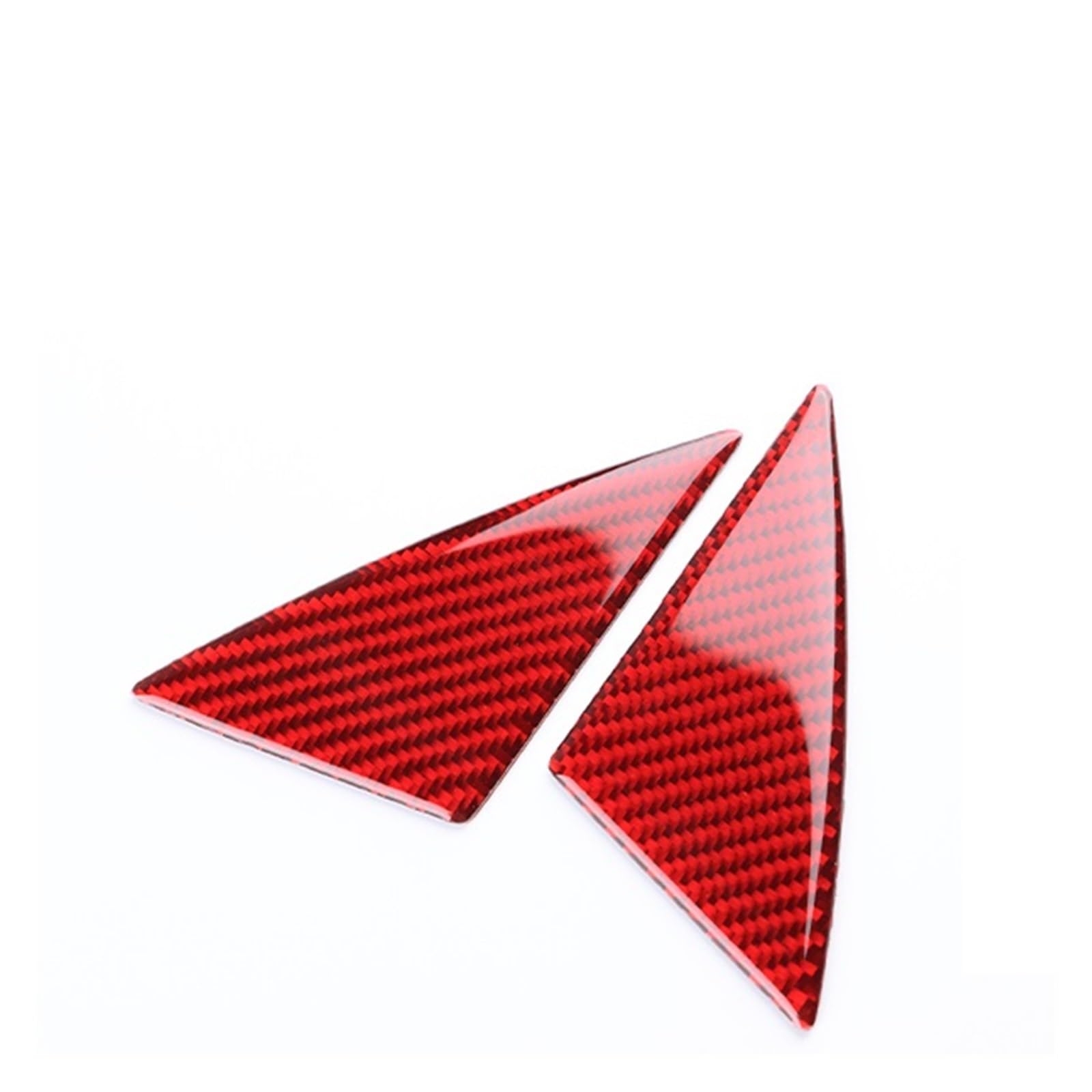 Car Trim Interior for Kia for Stinger 2019-2023 LHD RHD Car Door Triangle Interior Trim Accessories Soft Carbon Fiber Sticker Interior Mouldings(Red Carbon)