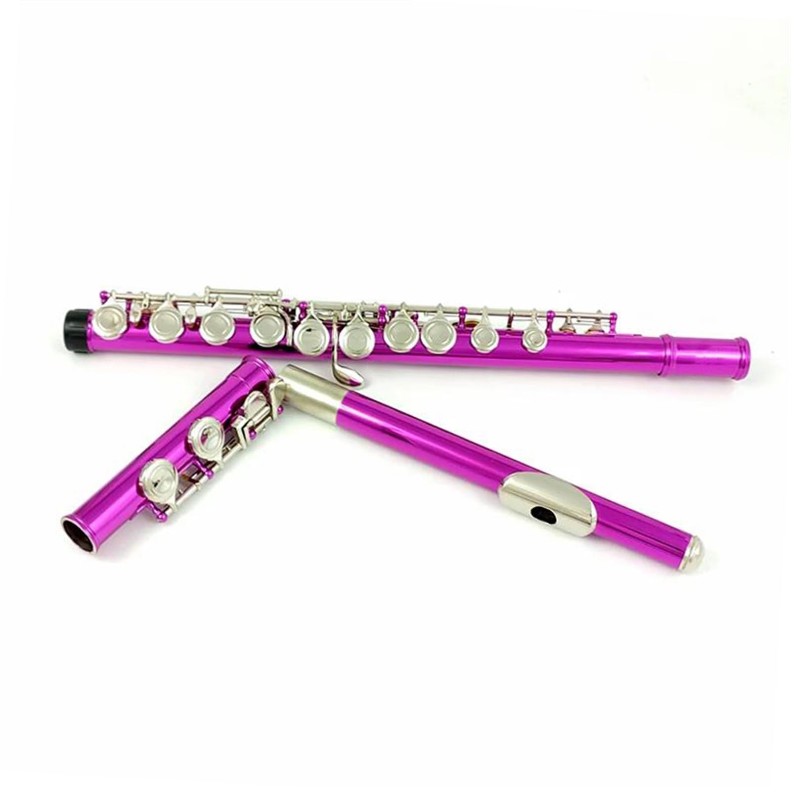 Flauto Traverso Flauto Rose C Keys 16 Fori Ravvicinati Materiale Cupronichel Flauto Nichelato Con Chiave E