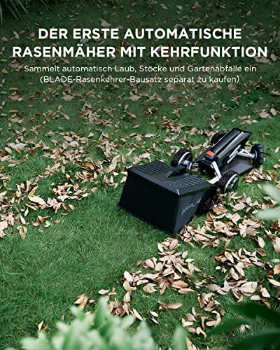 Foto von EcoFlow Blade Mähroboter mit drahtlose Begrenzungen, automatische Routenplanung mit GPS, intelligente RTK-Hindernisvermeidung, IPX5, diebstahlsichere automatische Verriegelung für Gärten