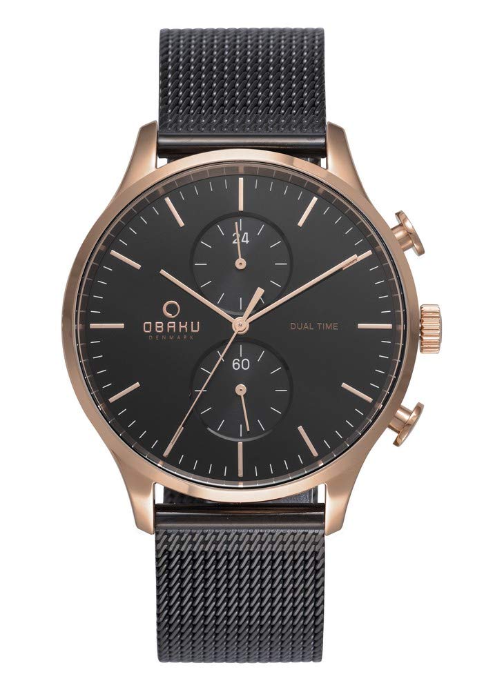 Obaku Gran Night Analog Black Dial Mens Watch-V196GUVBMB (B01NAFIKGS) Amazon Price History, Amazon Price Tracker