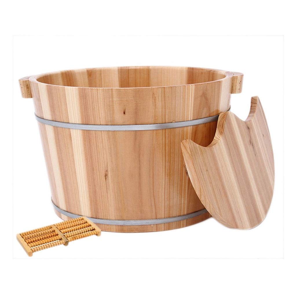 Secchio per pediluvio in legno per pediluvio, spa per adulti e pediluvio, sauna in legno, massaggio ai piedi per casa, grande vasca idromassaggio per piedi (dimensioni calde come sempre