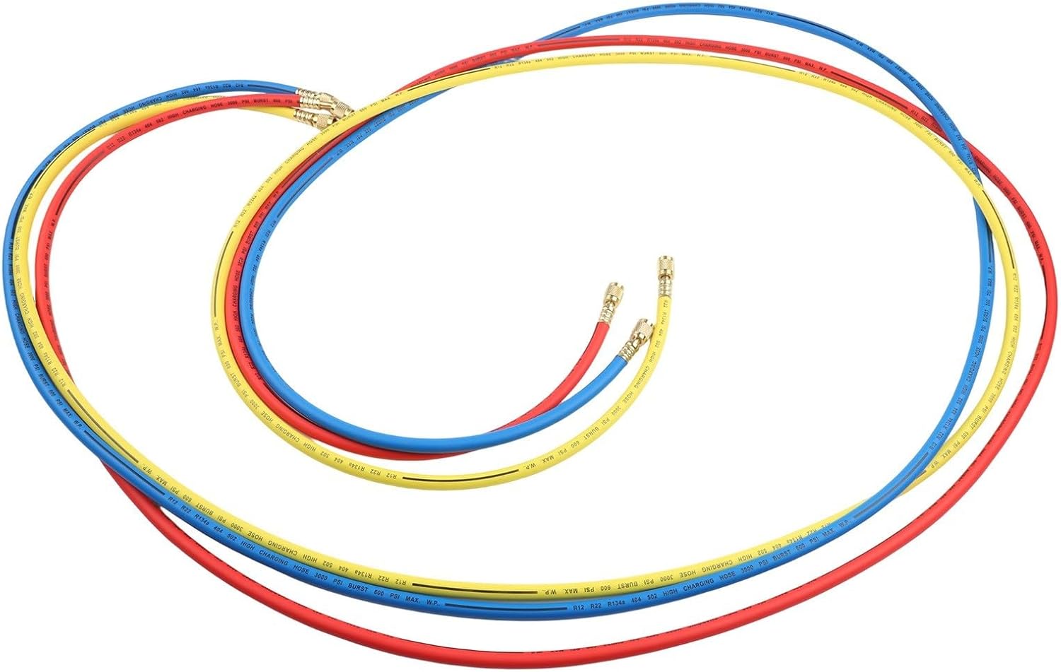 Filling Pipe For Automotive AC Systems Compatible With R410, R22, And R134a, Made With Odorless Rubber And Designed To Meet Rigorous Safety And Pressure Requirements(3 meters)