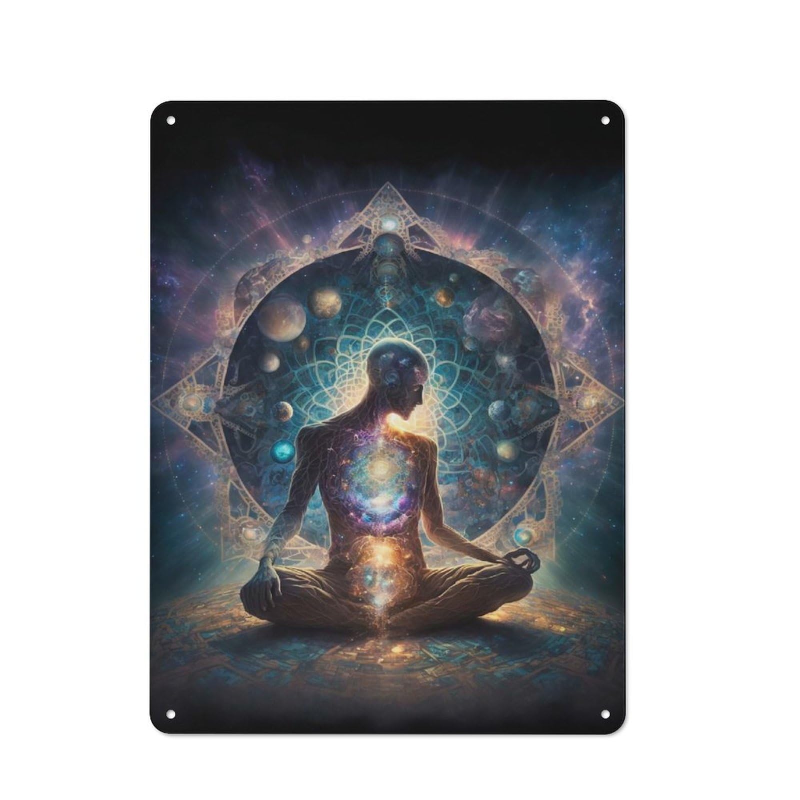 Junmoney Soul Inner Harmonization For Hobby Room Or Studio, Retro Tin Sign 40X30cm, Gift For Creative Interior Collectors During The Christmas Season