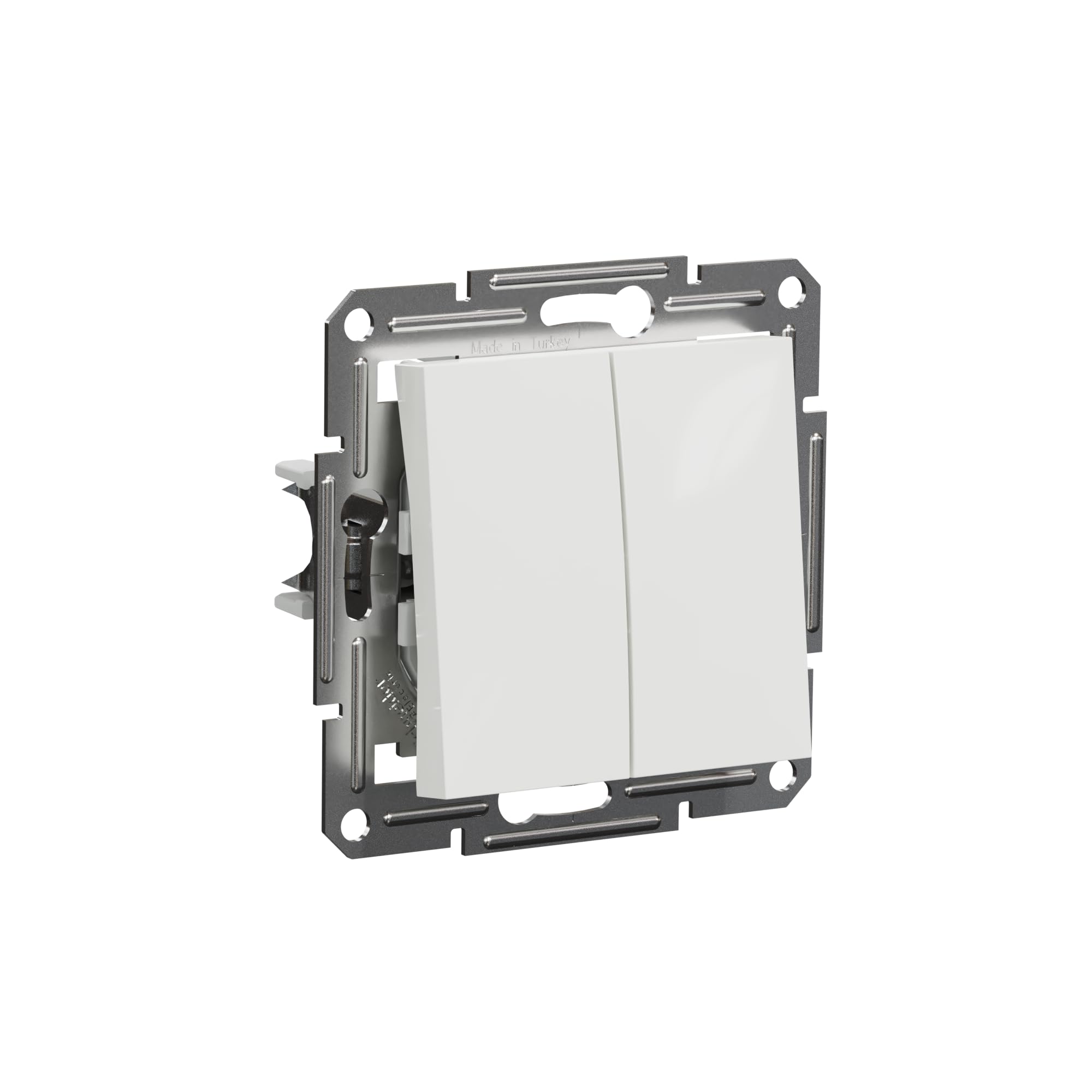 Schneider Electric Asfora EPH0670121D przełącznik podwójny. podtynkowy 10 AX- 250 V, zaciski wtykowe, biały