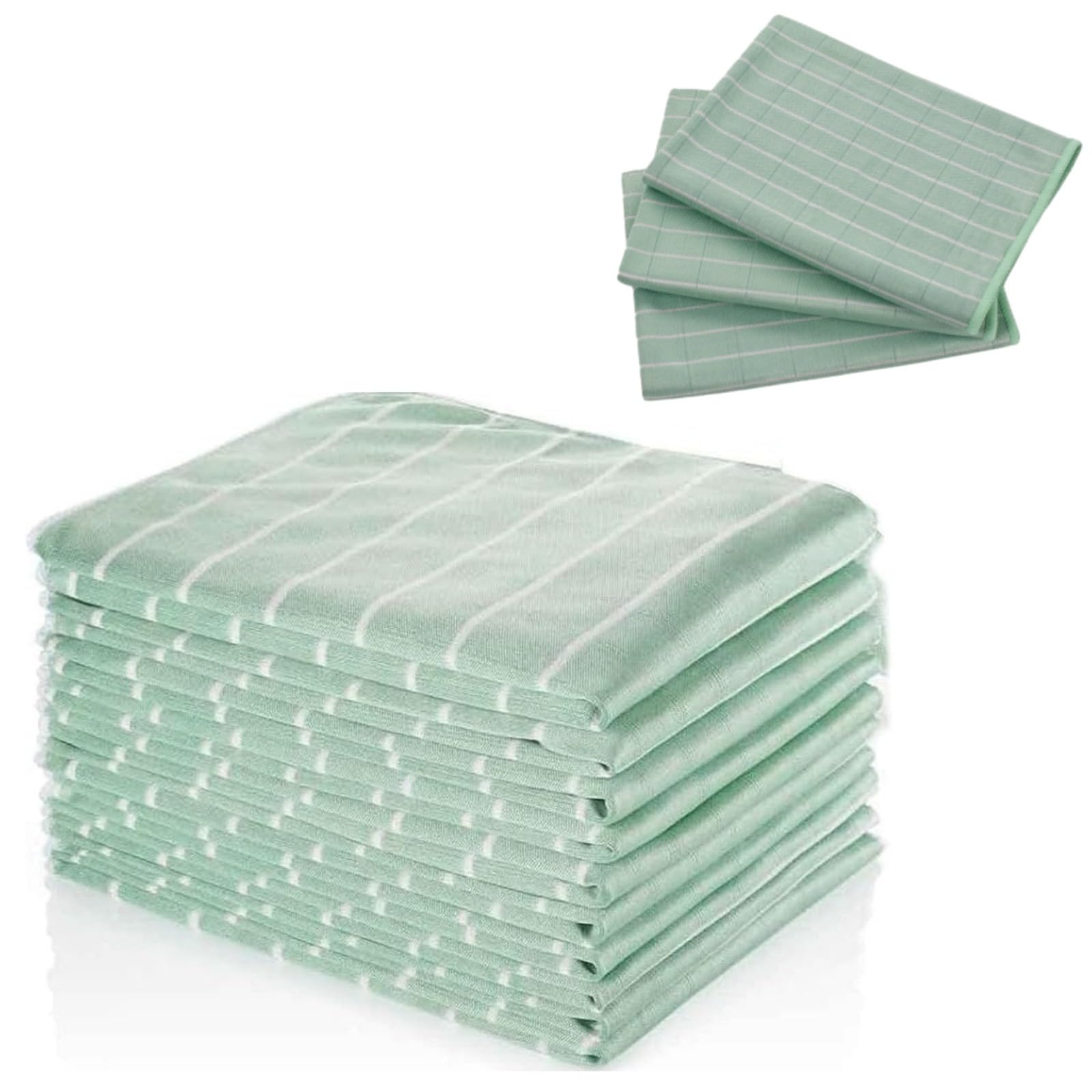 Juego de 25/15/7 Piezas Paños de Limpieza de bambú,Paño de Microfibra de Bambú 40x40cm, Paño de Cocina de bambú Reutilizable,bayetas de Tela para Limpiar y pulir, Coches