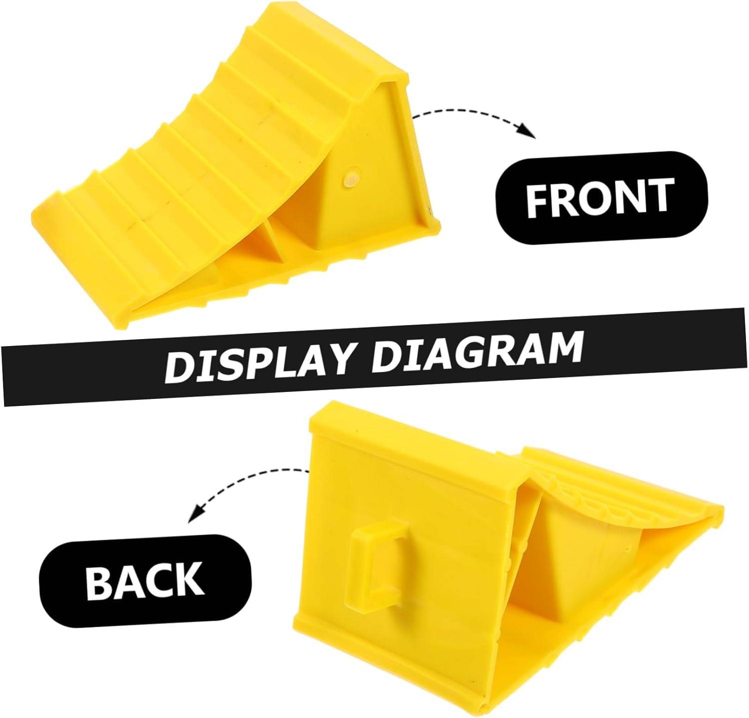 10pcs Heavy Duty Wheel Chocks Handle for Rvs Trailers and Campers Tire Stabilizers to Prevent Deformation During Parking