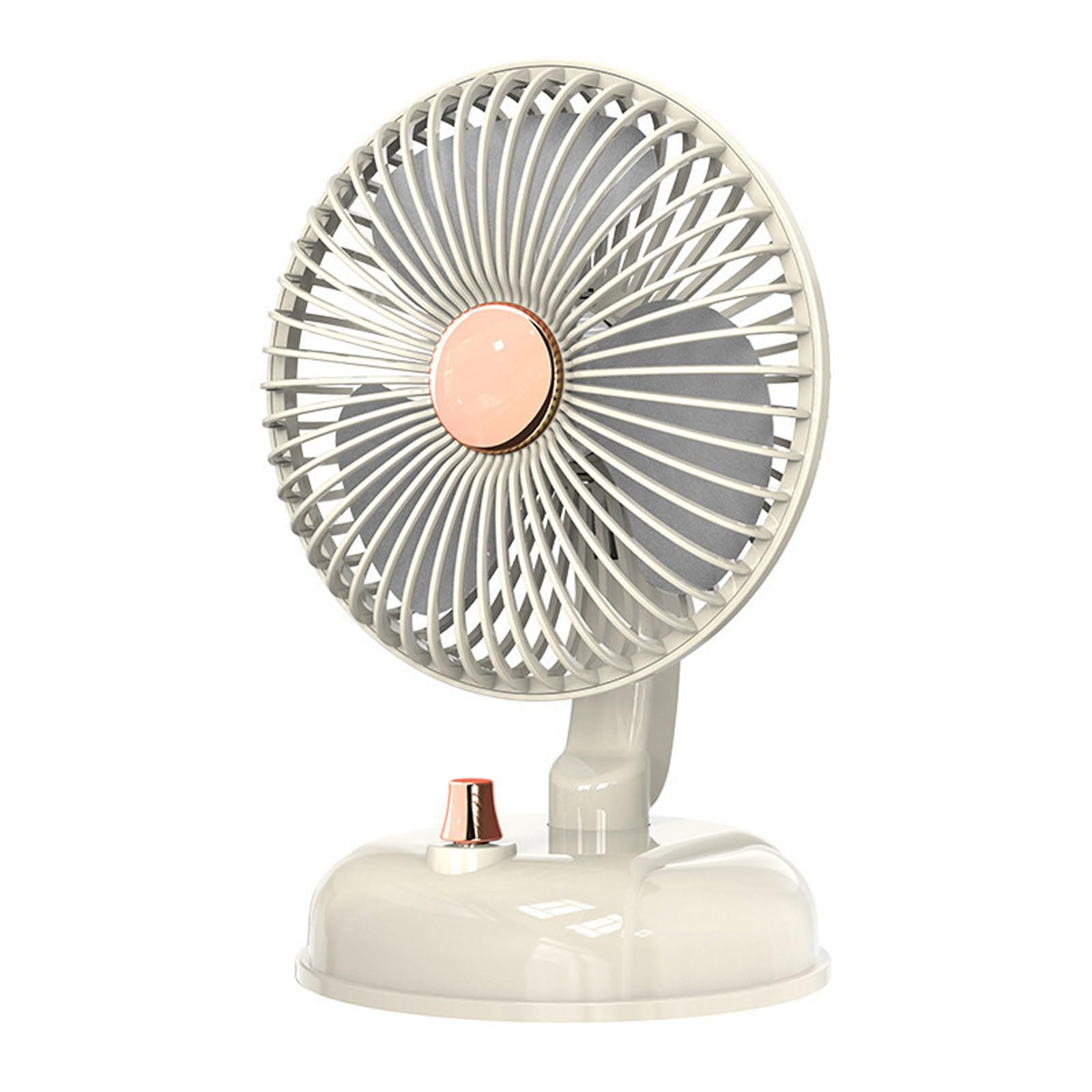 Ventilatore da Tavolo,Circolatore d'aria,Ventilatore retrò oscillante,ventilatore da scrivania silenzioso con ricarica USB,regolazione continua della velocità,Per Camera,Cucina,Campeggio