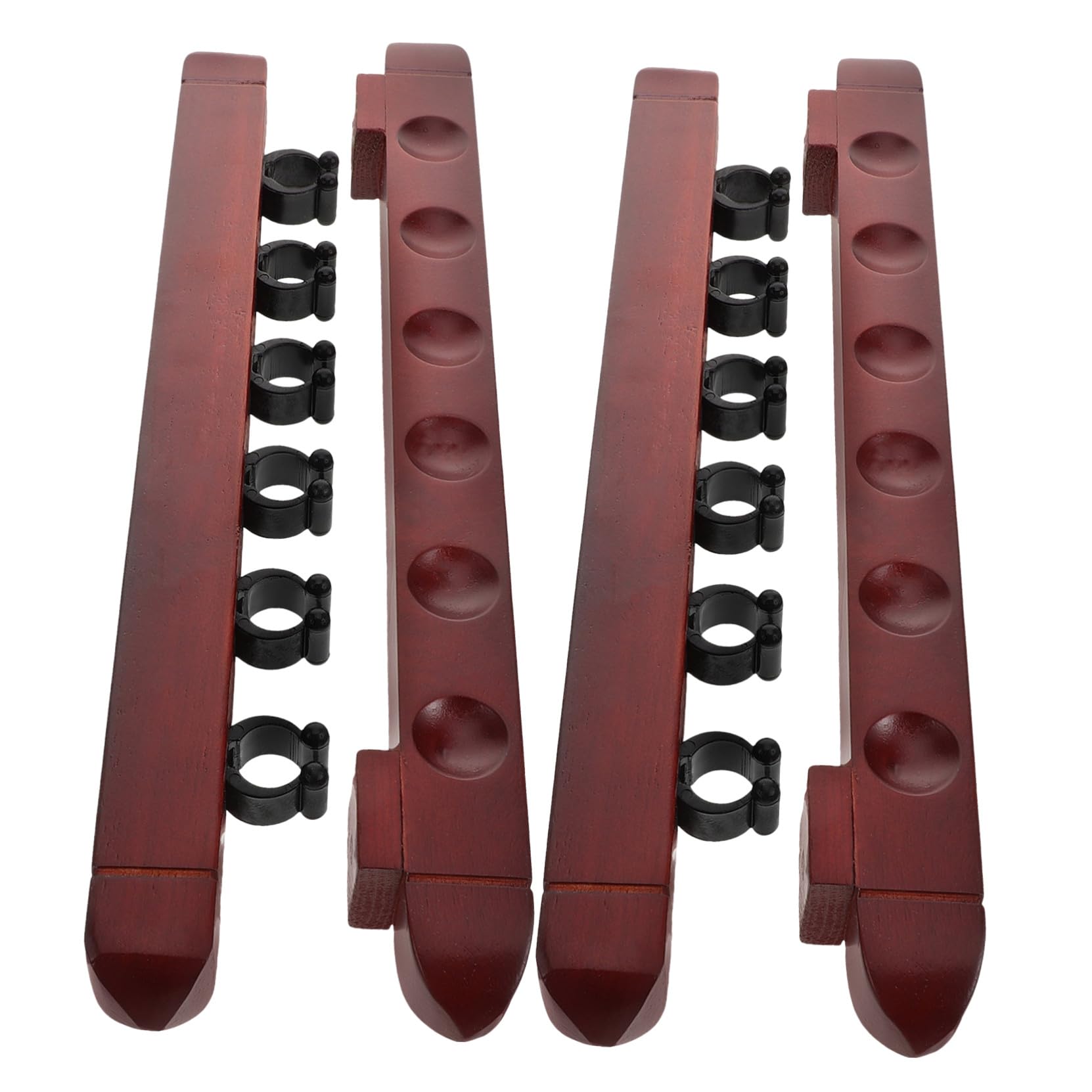 HANABASS Lot De 2 Supports De Queues De Billard en Bois Support De Rangement pour Bâtons De Billard pour Joueurs