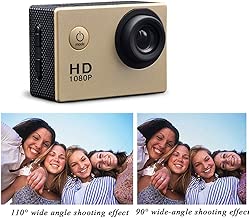 HHZL Photo Camera Sports Camera Camera Inch Underwater Camera HD Shooting 110 Degree Wide-angle Shooting HDR Synthesis Technology Mini Camera Color Gold HHZL Photo Camera Sports Camera Camera Inch Underwater Camera HD Shooting 110 Degree Wide-angle Shooting HDR Synthesis Technology Mini Camera Color Gold