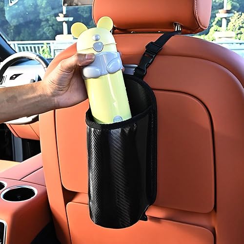 Miniatura 5 de Expansor de portavasos grande para automóvil, portavasos de fibra Mertial Cabon para botellas de agua grandes, bolsa de soporte para bebidas