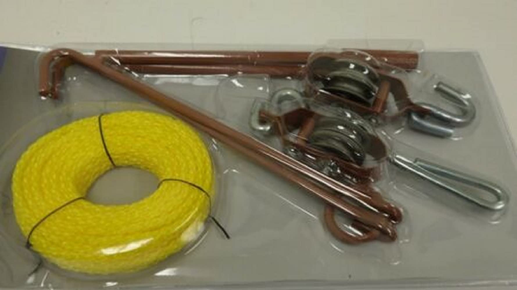 440lb Gambrel & Hoist System Deer Hog Game Tree Hanging Gutting Pulleys & Rope NEW,Jikkolumlukka