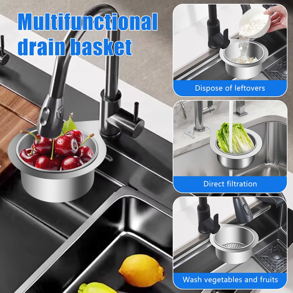 Cestello Per Lavello A Forma Di Cigno - Acciaio Inox, Filtro Per Frutta E Verdura - Foto 6