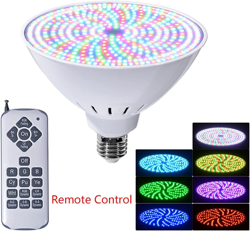 Submersible LED Lights Magnetic Underwater Remote Controlled RGB Changing Waterproof Shower Bathtub for Pond Pool Fountain Aquarium Vase Hot Tub (10 Packs)