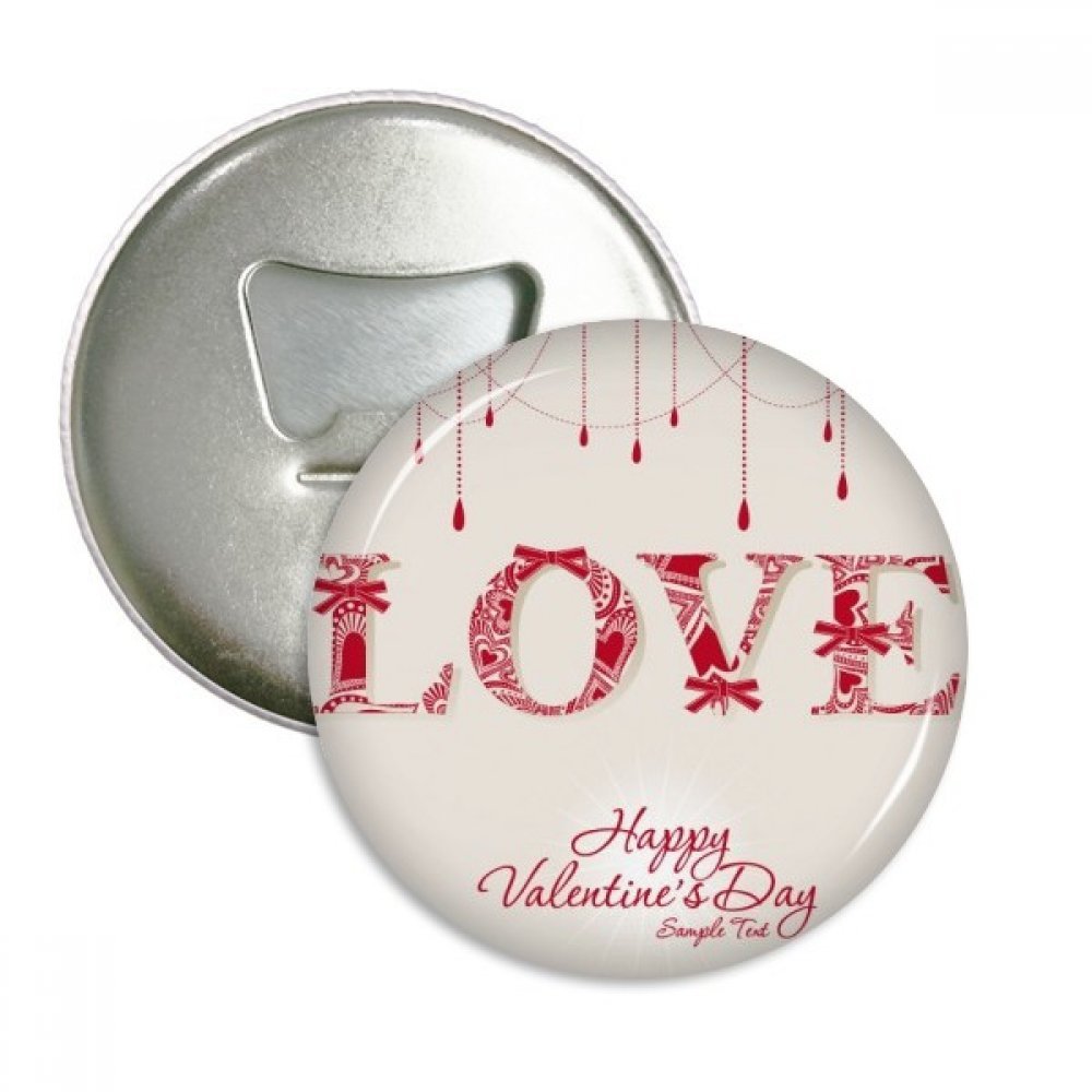 Aimant décapsuleur Love pour réfrigérateur, décorez votre cuisine pour la Saint-Valentin