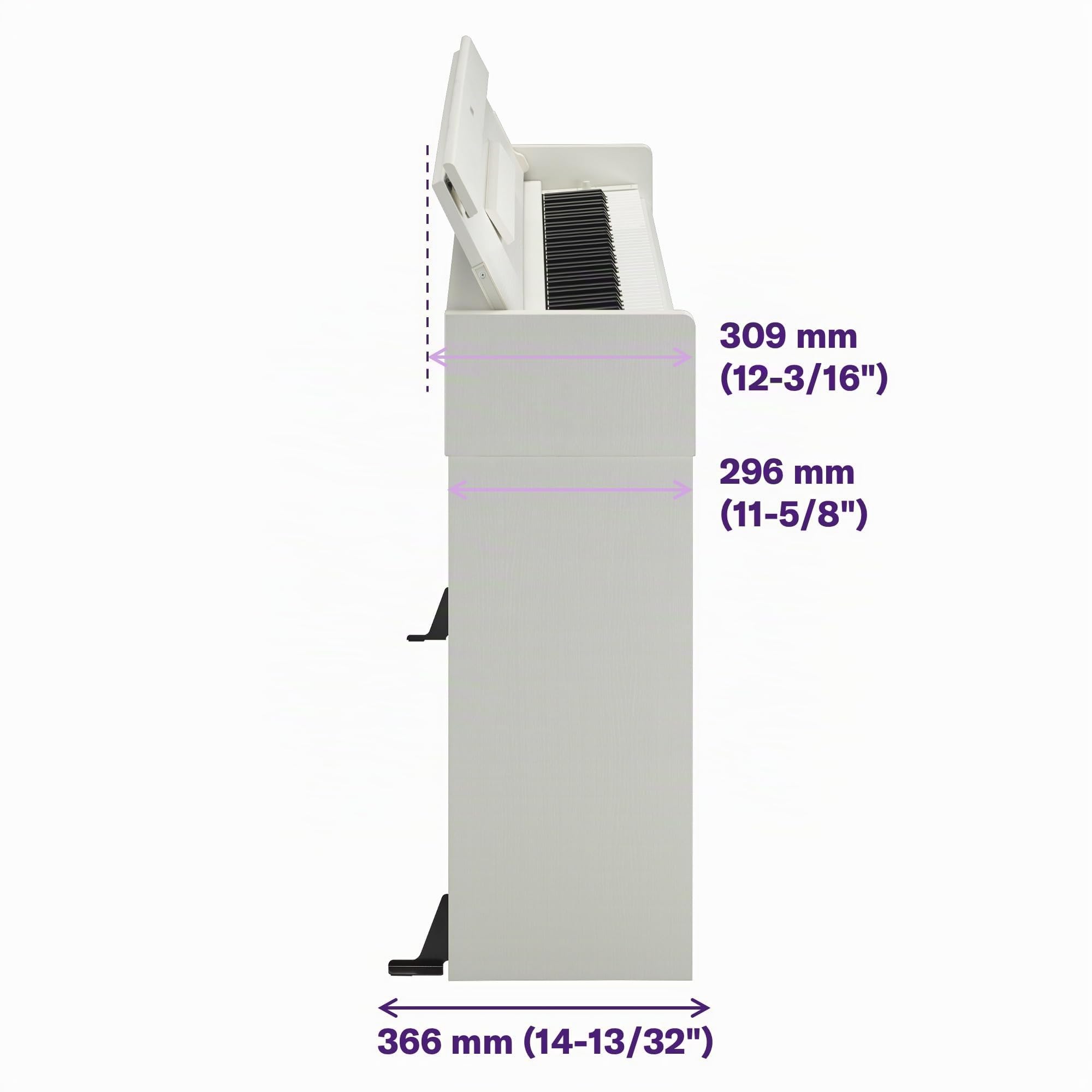 Yamaha ARIUS YDP-S35 - Piano digital elegante para aficionados, para una experiencia similar a la de un piano acústico, adecuado para cualquier rincón de la casa, en blanco