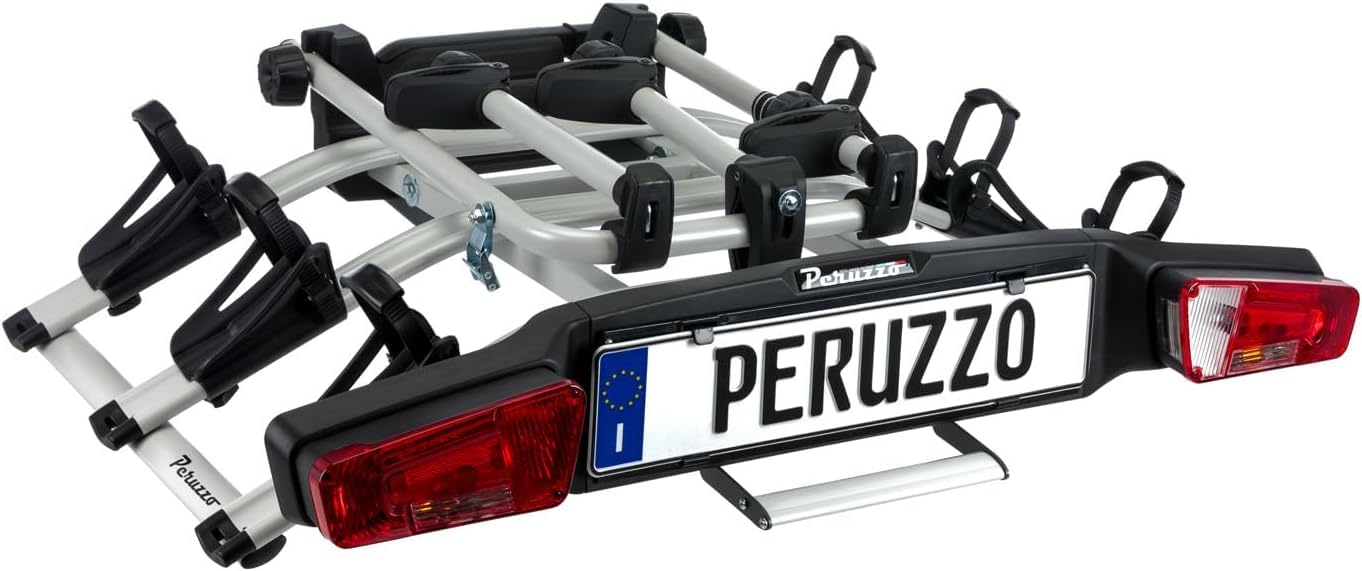 Peruzzo Zephyr, Portaciclo Auto Gancio Traino Unisex Adulto, Nero, Unica
