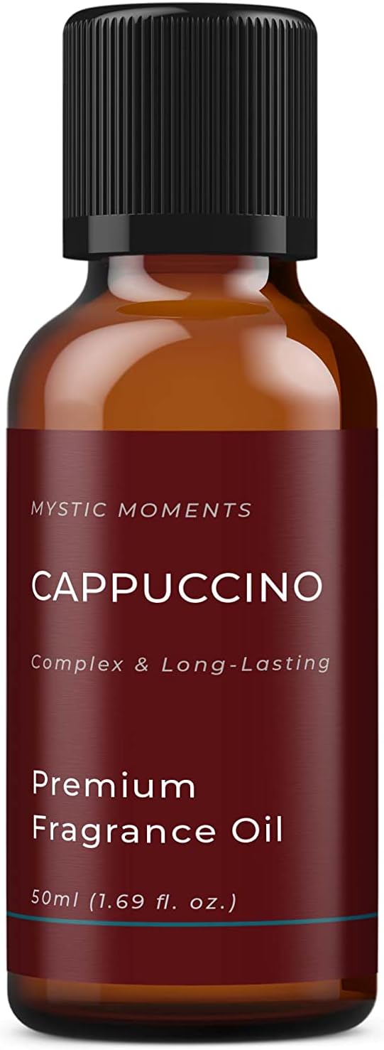 Mystic Moments | Cappuccino Fragrance Oil - 50ml - Perfect for Soaps, Candles, Bath Bombs, Oil Burners, Diffusers and Skin & Hair Care Items