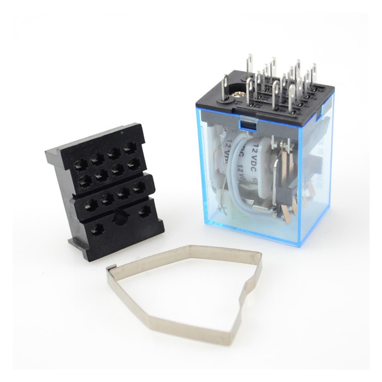 Relais 14 broches PYF14A avec embase PCB MY4NJ 5A DC24V pour automates et armoires de commande