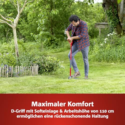 Foto von WOLF-Garten Unkrautstecher iW-A (Unkrautstechen in bequemer Arbeitshaltung, besonders für Löwenzahn geeignet, mit Edelstahlklingen & klappbarer Fußtritt, Arbeitslänge 110 cm) 73AAA001650