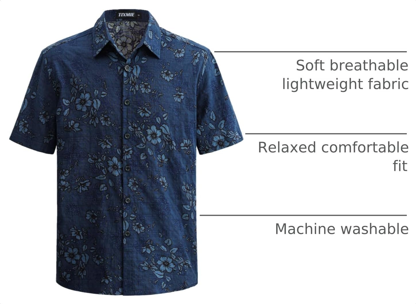 Mens Floral Hawaiian Shirt Short Sleeve Button Down Retro Shirts image 4