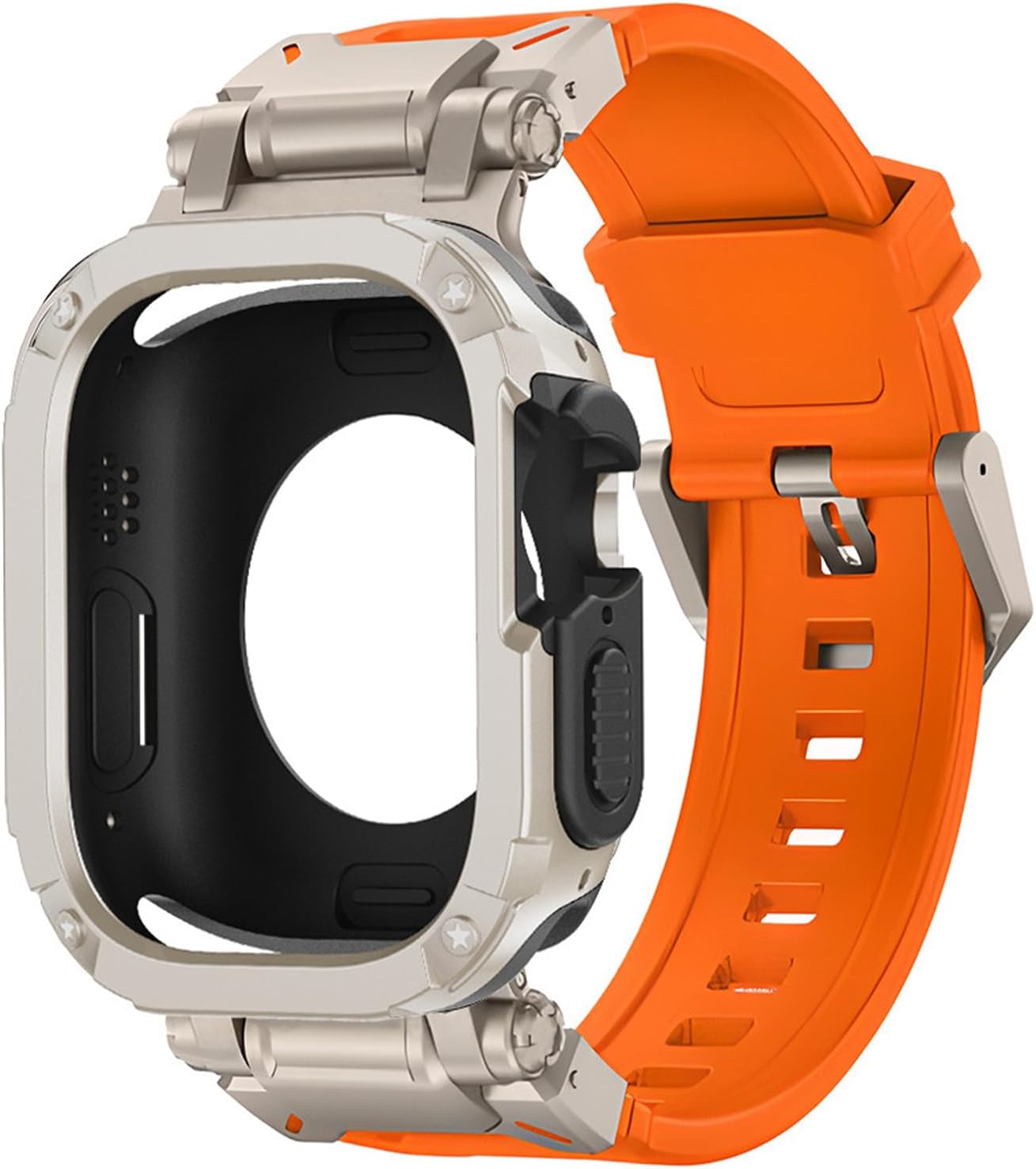 Strap with Bumper Case for Apple Watch Ultra 3/2/1 49mm 46mm 45mm 44mm Silicone Replacement Band and Protective Cases for iWatch Series 11/10/9/8/7/6/5/4/SE3 2 1