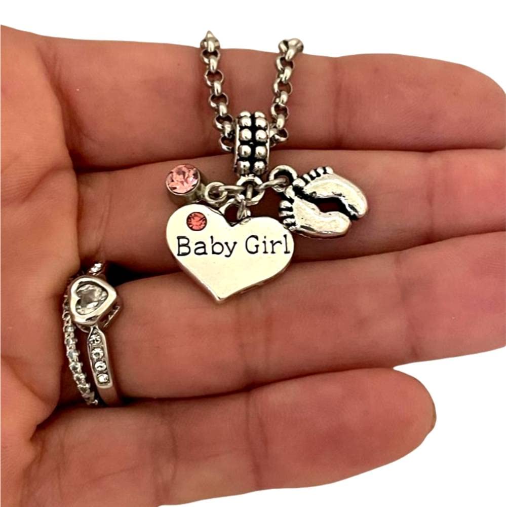 New Baby Girl Charms, Its a Baby Girl Charms, For Charm Bracelet & Necklace