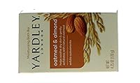 Vista 5 de Yardley - Jabón de barra de avena y almendra, 4.25 onzas, juego de 3